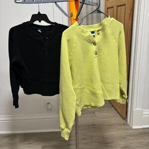 Two Henley Old Navy Shirts